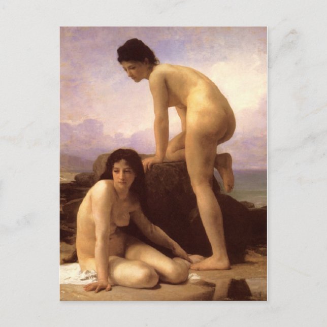 Bathers - Bouguereau Vykort (Framsida)