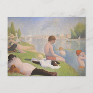 Bathers i Asnieres av Georges Seurat Vykort