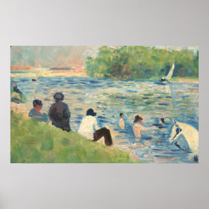 Bathers i Asnières - Georges Seurat Fine Art Poster