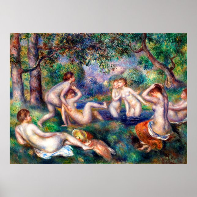 Bathers in the Forest Poster (Framsidan)