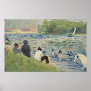 Bathers Study for Bathers in Asnières Poster