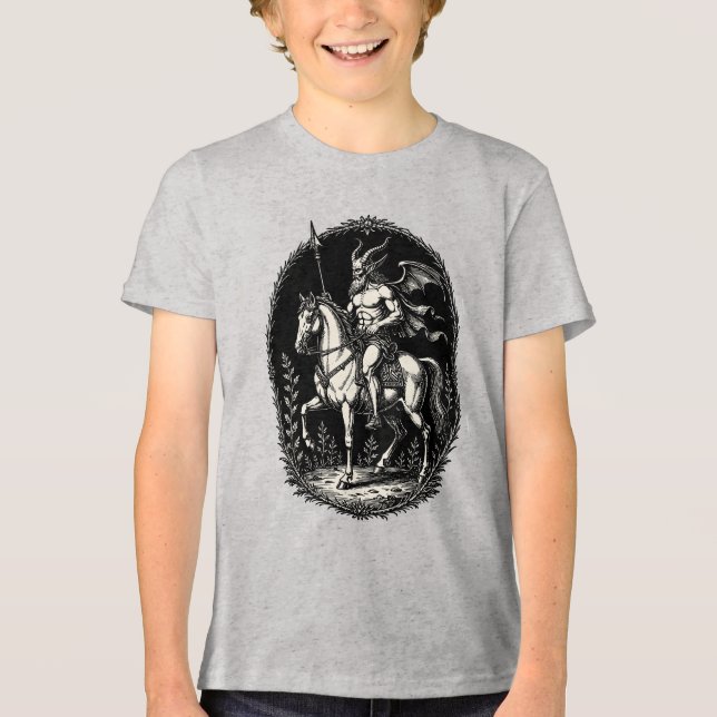 Bathin Ormryttare Uppstigande T Shirt (Framsida)
