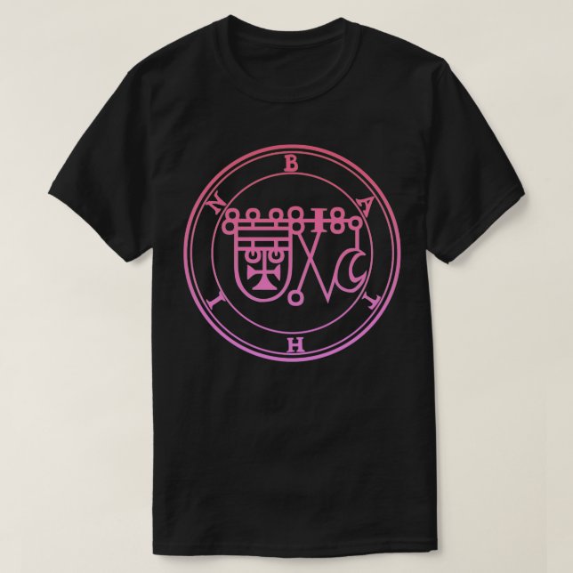 Bathin Sigil känner till fördelarna med Örter Rosa T Shirt (Design framsida)