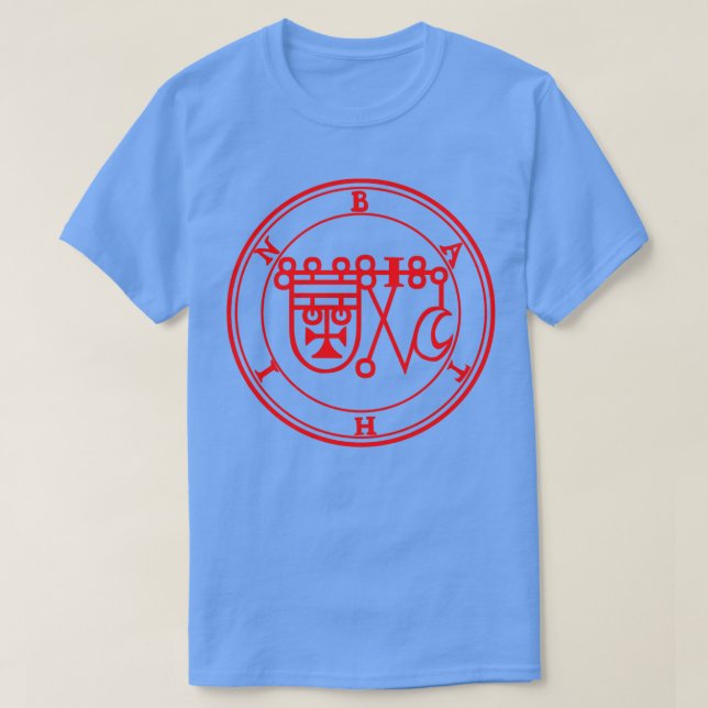 Bathin Sigil känner till Örternas Röda dygder T Shirt (Design framsida)