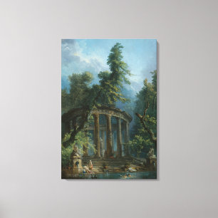 Bathing Bassäng - Hubert Robert Canvastryck
