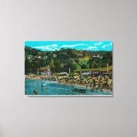Bathing Beach vid Avalon, Catalina Island