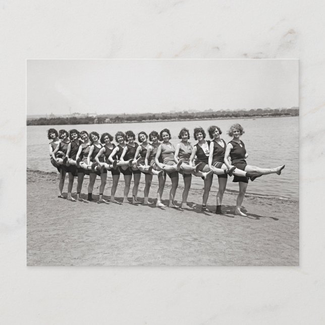 Bathing Beauties, 1923 Vykort (Framsida)