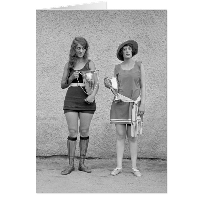 Bathing Beauty Tävling, 1922 Hälsningskort (Framsidan)