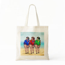 Bathing Beauty Tote bags