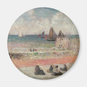 Bathing Dieppe av Paul Gauguin Magnet