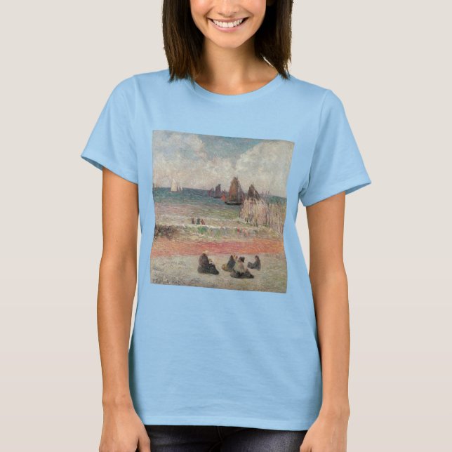 Bathing Dieppe av Paul Gauguin T-shirt (Framsida)