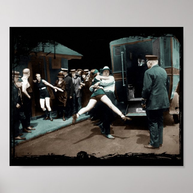 Bathing Kostym Arrests USA Poster (Framsidan)