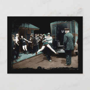 Bathing Kostym Arrests USA Vykort