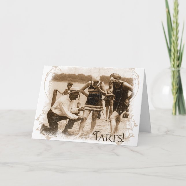 Bathing Kostym Tarts Vänskap Card Kort (Framsida)