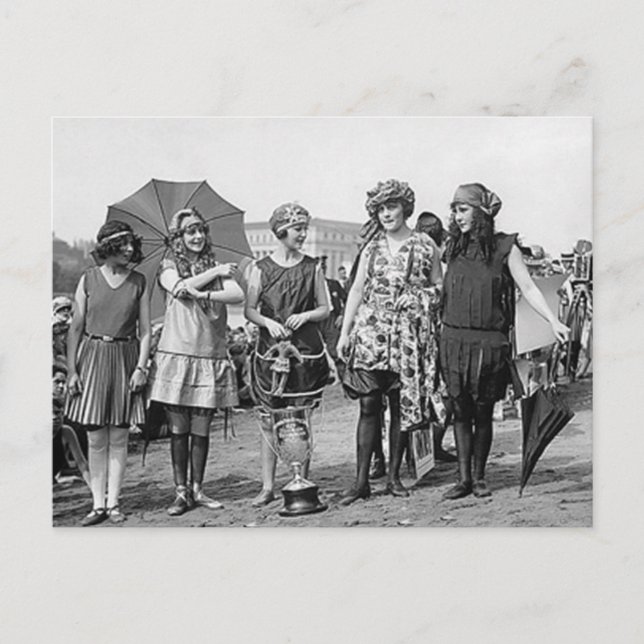 Bathing Kostym Tävling 2 Vykort (Framsida)