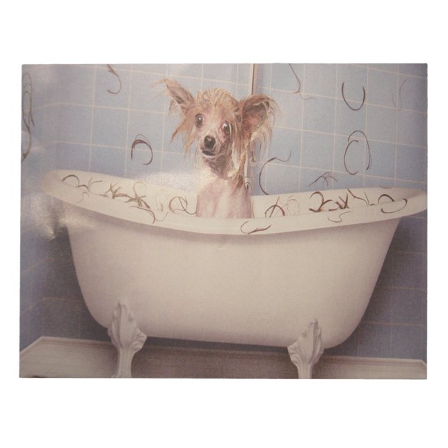 BATHING PUPPY ANTECKNINGSBLOCK (Framsida)
