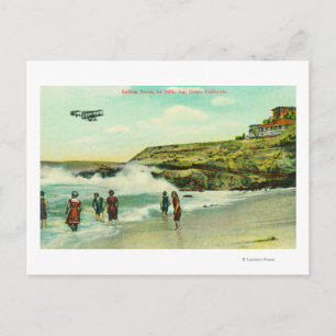 Bathing Scene vid La Jolla BeachSan Diego, CA Vykort
