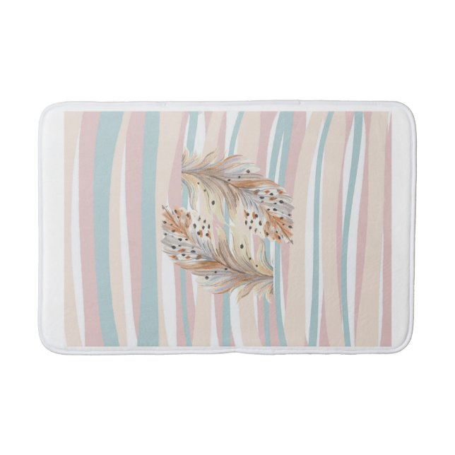 Bathmat"Boho Chic Quill Bathmat - Konstbohemi Badrumsmatta (Framsidan)