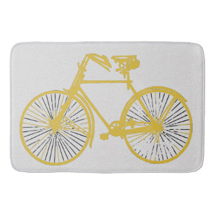 Bathmat Coola guld gult-cykel Badrumsmatta