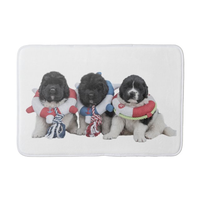 Bathmat för baby för Notta björnNewfoundlands Badrumsmatta (Framsidan)