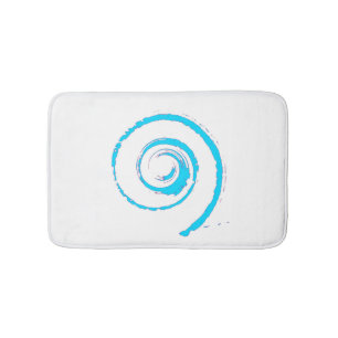 Bathmat med abstrakt Sea snäcka twirl Badrumsmatta