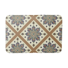 Bathmat med medallion trellis-utskrift badrumsmatta