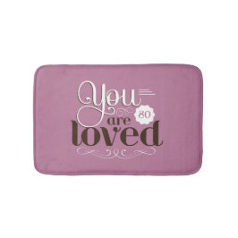 Bathmat Vintage Quote You Are So Loved Romantic Badrumsmatta