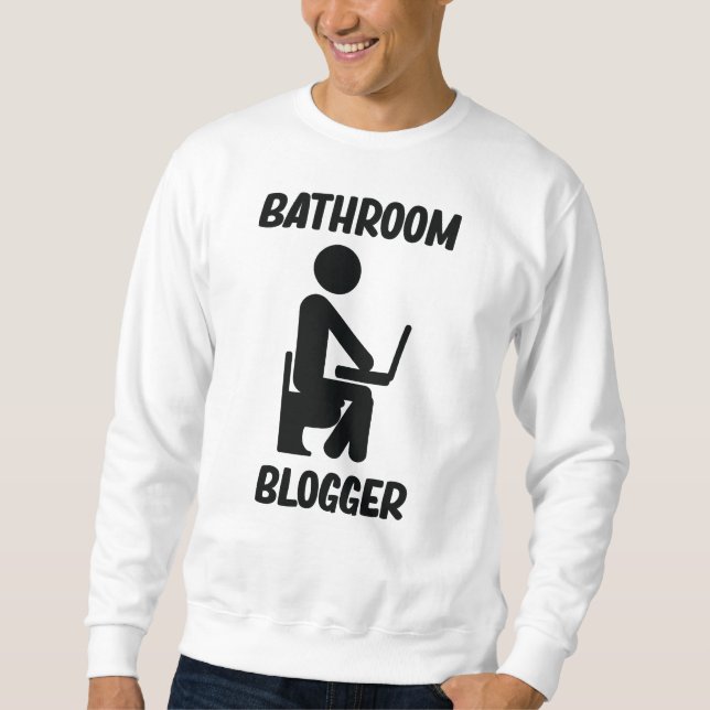 Bathroom-Bloggare Lång Ärmad Tröja (Framsida)
