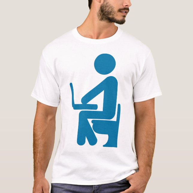 Bathroom Bloggare Shirt Tee Shirt (Framsida)