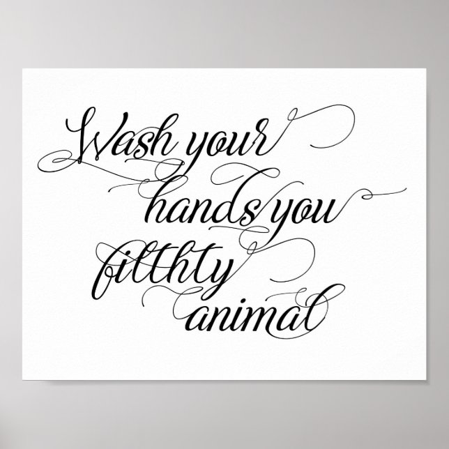 Bathroom Humor Art Poster (Framsidan)