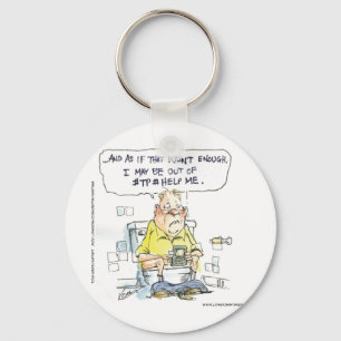 Bathroom inte 4 Social Networking Funny Tees & Gif Nyckelring