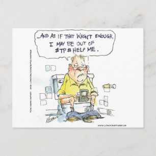 Bathroom inte 4 Social Networking Funny Tees & Gif Vykort