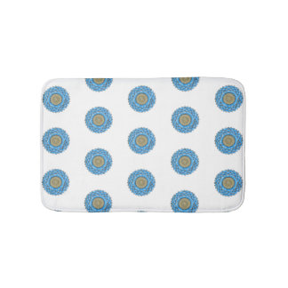 Bathroom mat with hand- drawn mandala design badrumsmatta
