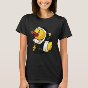 Bathroom Nun kloster Humor Christian Rubber Anka T Shirt