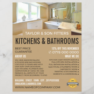 Bathroom Porträtt, Kitchen & Bathroom Fitter Reklamblad