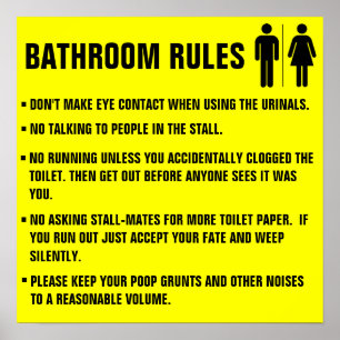 Bathroom Regler kontaktar inte öga när du använder Poster