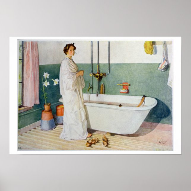 Bathroom Scene - Lisbeth, pub. in 'Lasst Licht Hin Poster (Framsidan)