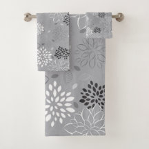 Bathroom Towel Set, Minimalist Mönster