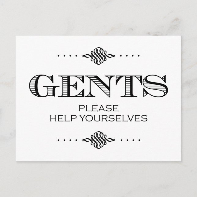 BathroomSign.jpg Vykort (Framsida)