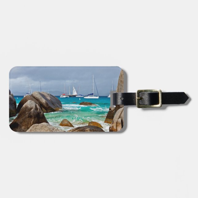 Baths, Virgin Gorda, Brittiska Jungfruöarna Bagagebricka (Horisontell Framsida)