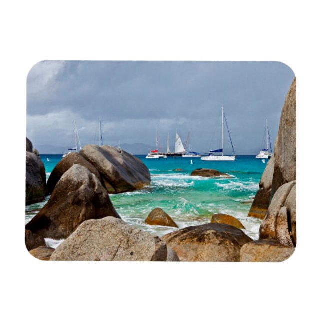 Baths, Virgin Gorda, Brittiska Jungfruöarna Magnet (Horisontell)
