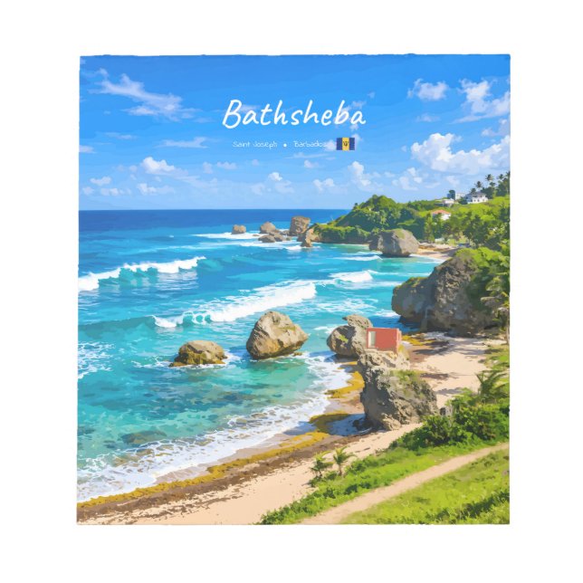Bathsheba, Barbados - Tropisk kust Anteckningsblock (Framsida)