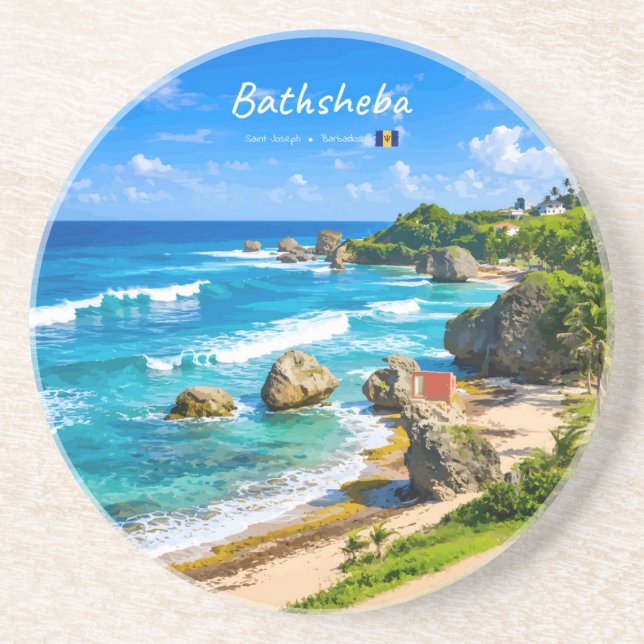 Bathsheba, Barbados - Tropisk kust Underlägg (Framsidan)