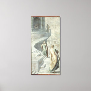 Bathsheba som besöker David, c.1553 Canvastryck