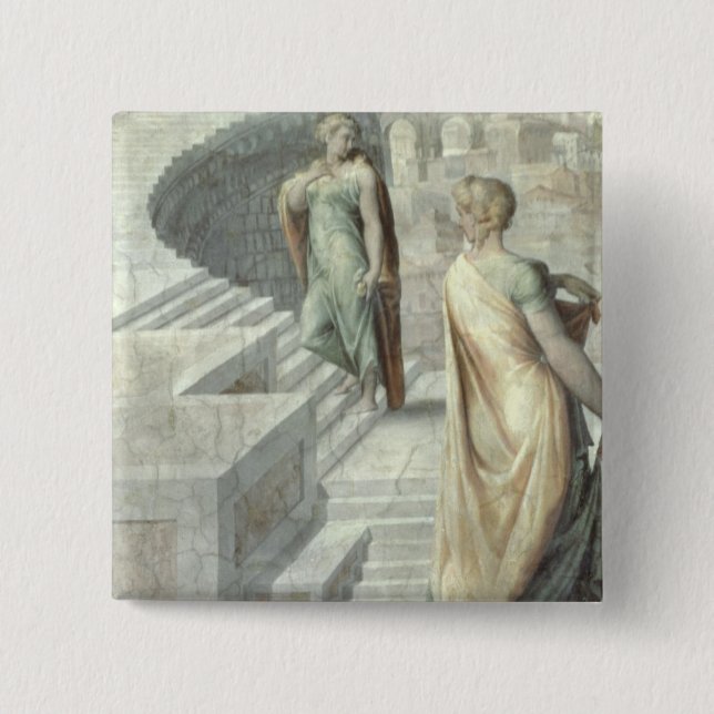 Bathsheba som besöker David, c.1553 Knapp (Framsida)