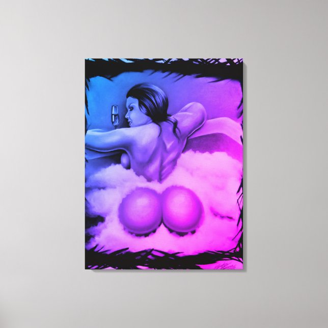 "Bathtime" Canvastryck (Framsida)