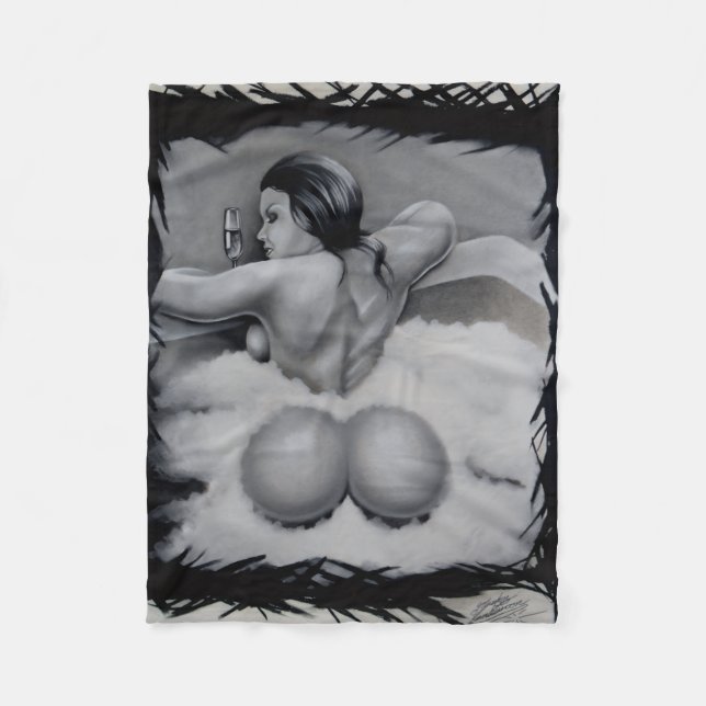 "Bathtime" Fleecefilt (Framsidan)