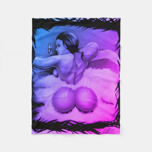 "Bathtime" Fleecefilt (Framsidan)