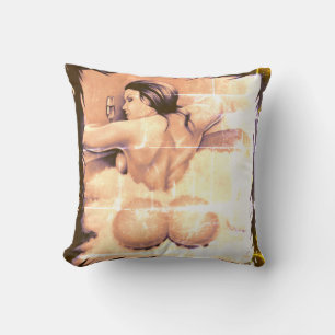 "Bathtime" Vintage Stil Image Kudde