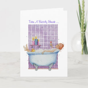 Bathtub Joy Card Kort